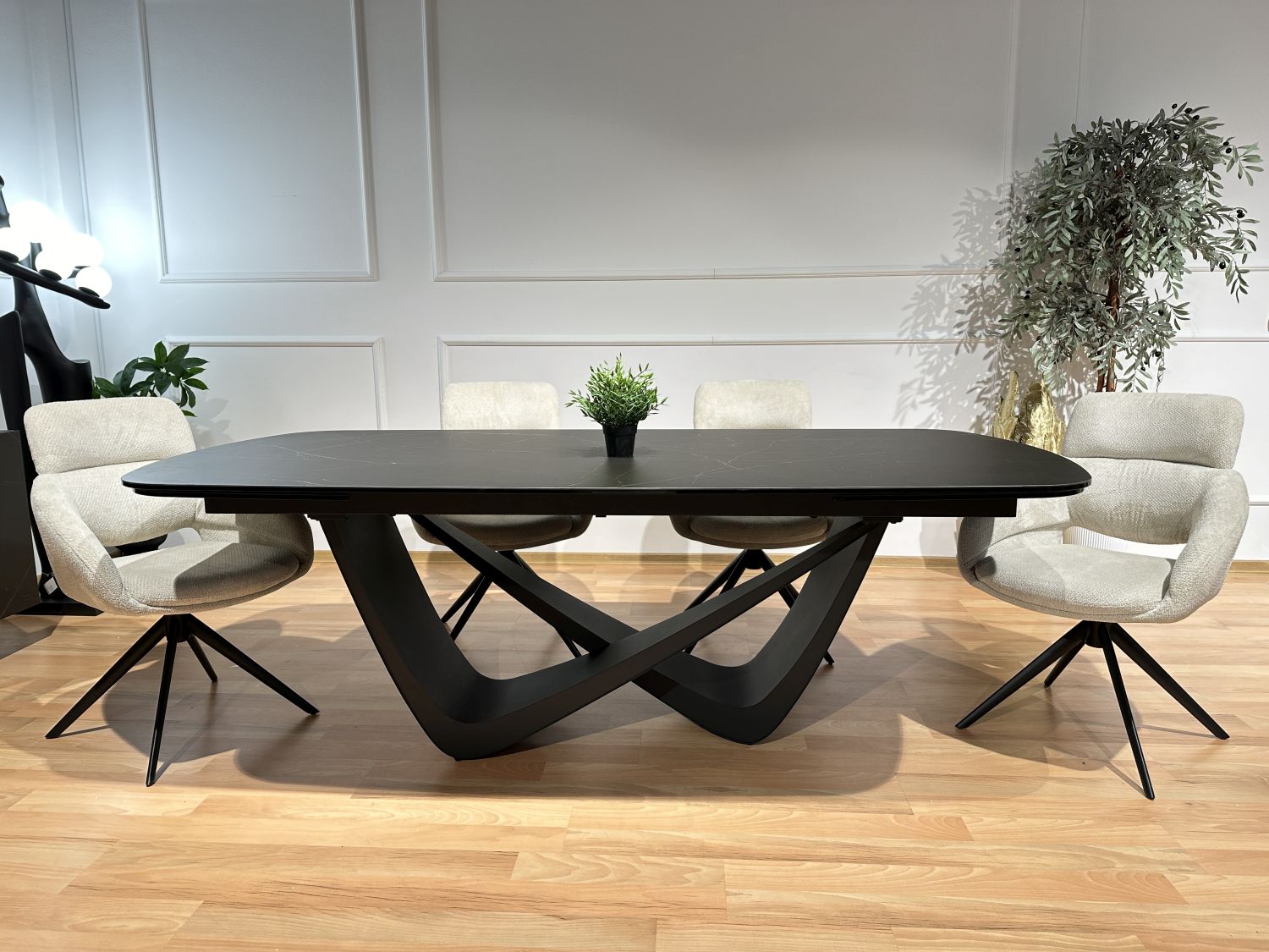 Stół spiek kwarcowy rozkładany Bravura 220x110 (+2x44)