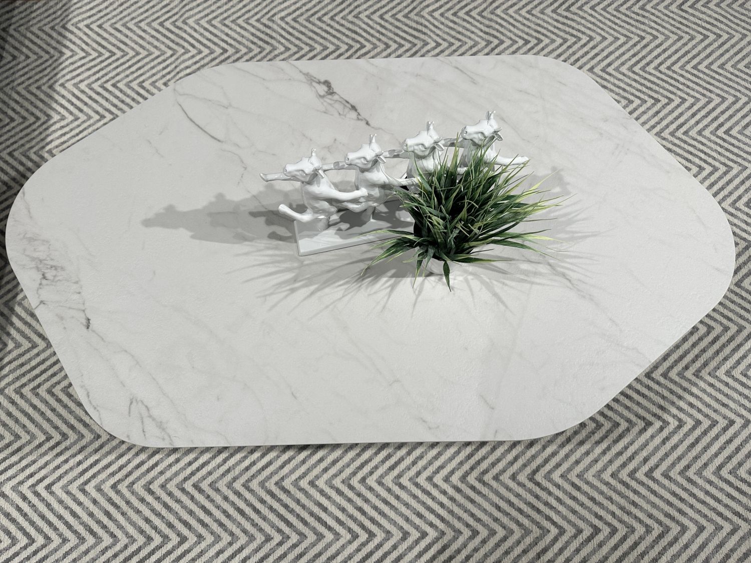 Stolik kawowy LUME spiek kwarcowy 123x70