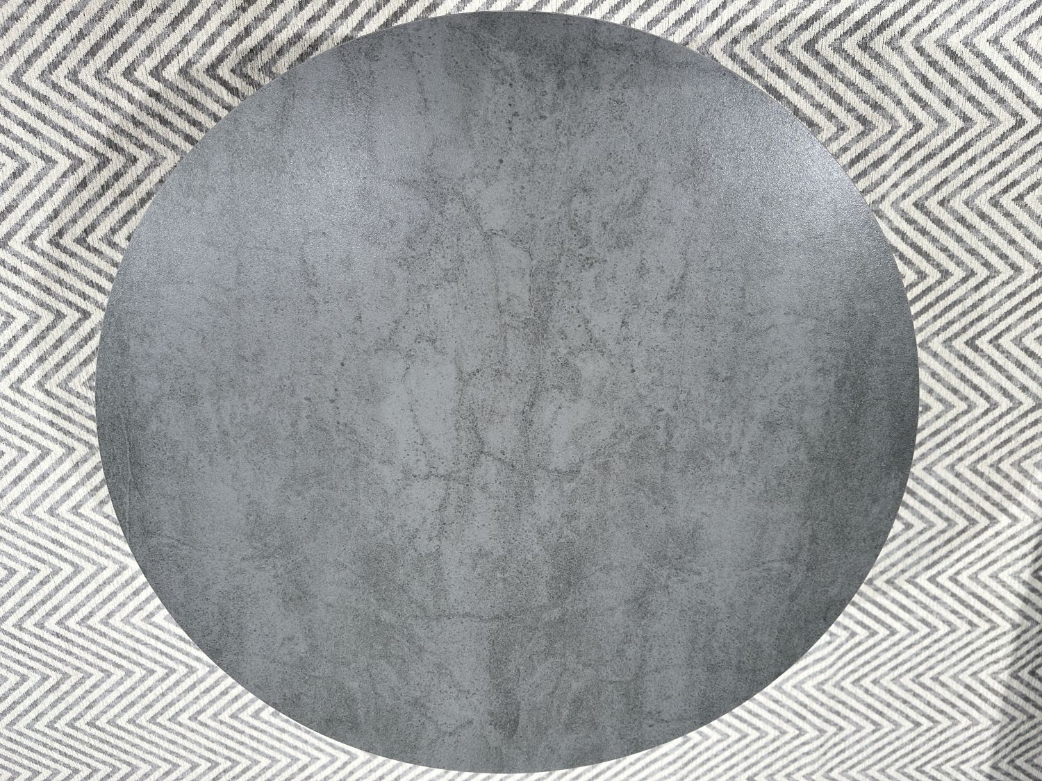 Okrągły stolik kawowy Stonea ze spieku kwarcowego śr 80 cm