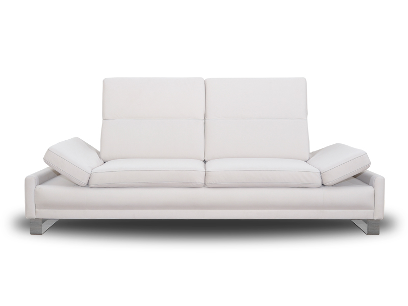 Sofa rozkładana ProDivani Vero 2R ruchome zagłówki na płozach nowoczesna