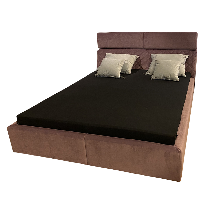 Amor pikowany łóżko 120, 140, 160, 180, 200  tapicerowane z regulowanymi zagłówkami, nowoczesne, na wymiar