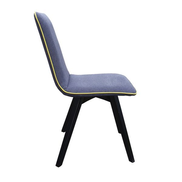 Olimp z lamówką,nowoczesne krzesło tapicerowane na krzyżaku nogi buk czarny