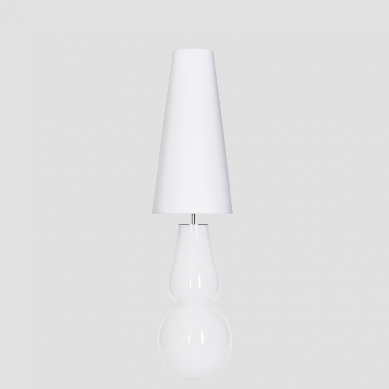 Lampa podłogowa Milano White L201081803 4concepts szkło ręcznie formowane