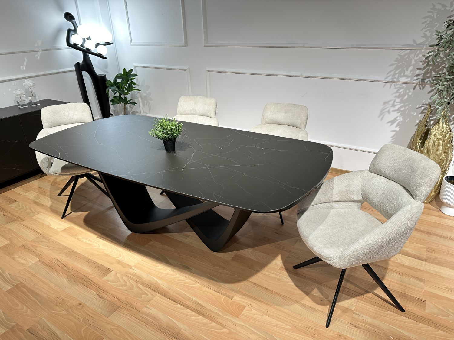 Stół spiek kwarcowy rozkładany Bravura 220x110 (+2x44)