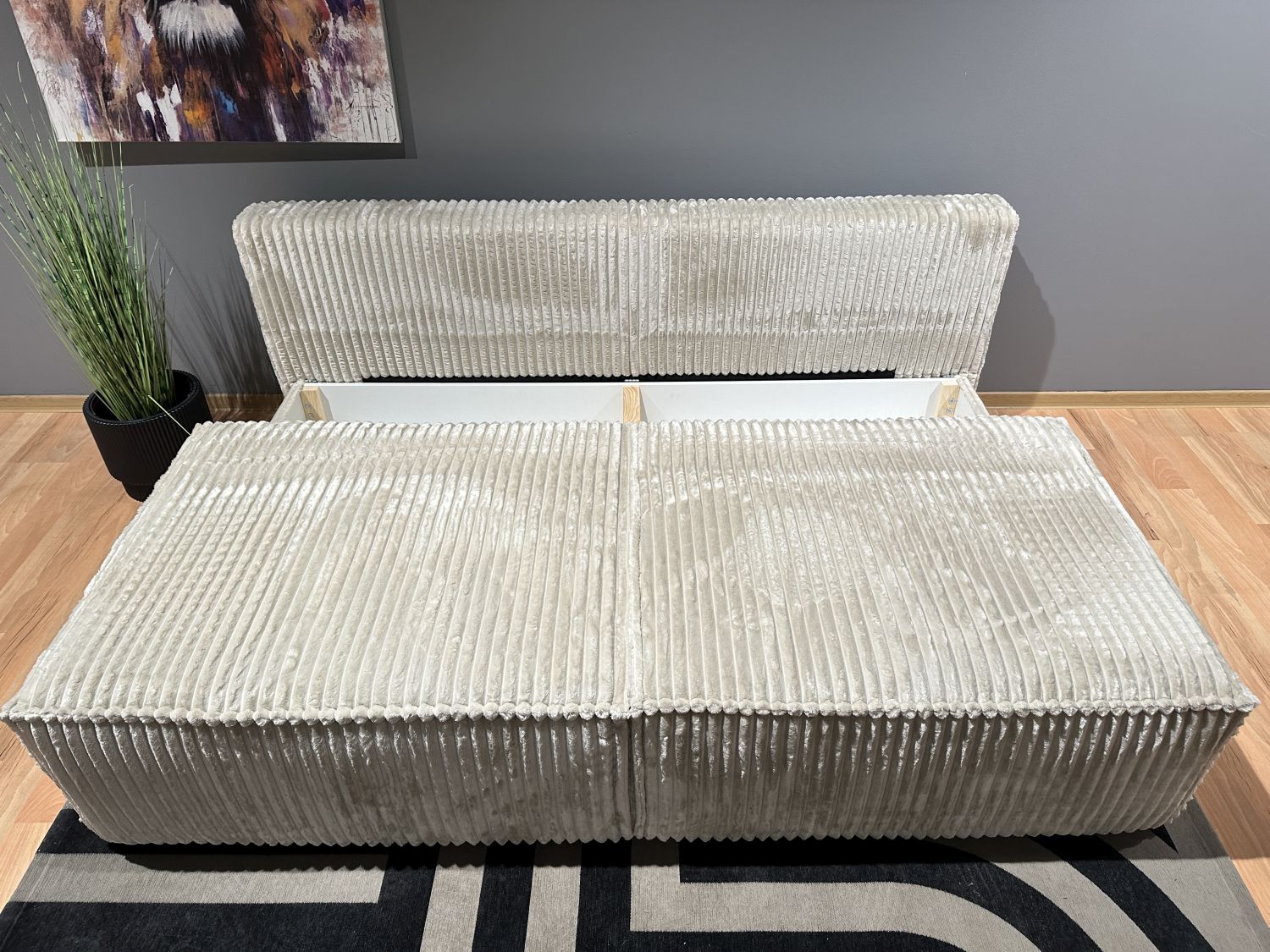 Kanapa rozkładana z pojemnikiem Porto II