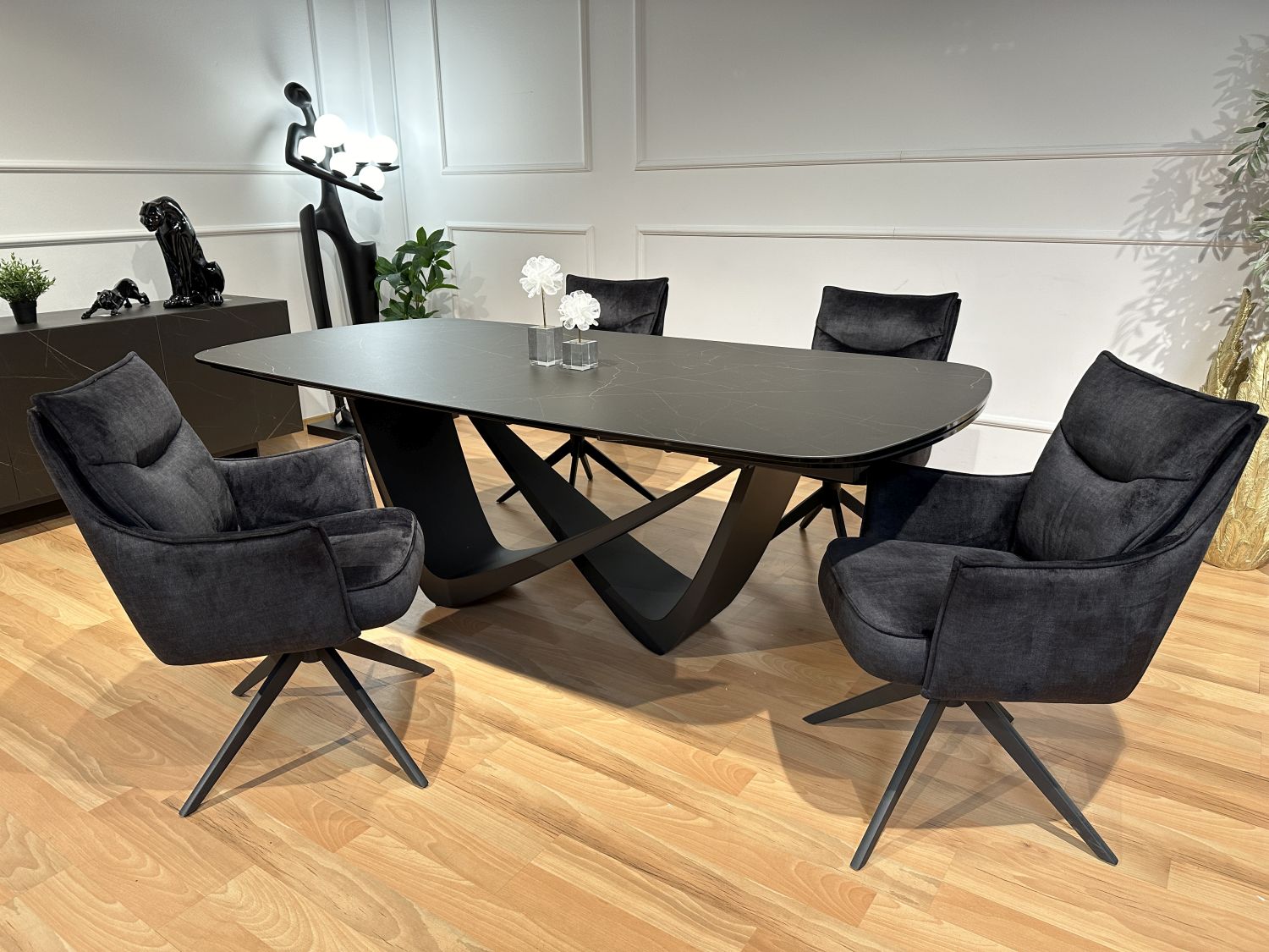 Stół spiek kwarcowy rozkładany Bravura 220x110 (+2x44)