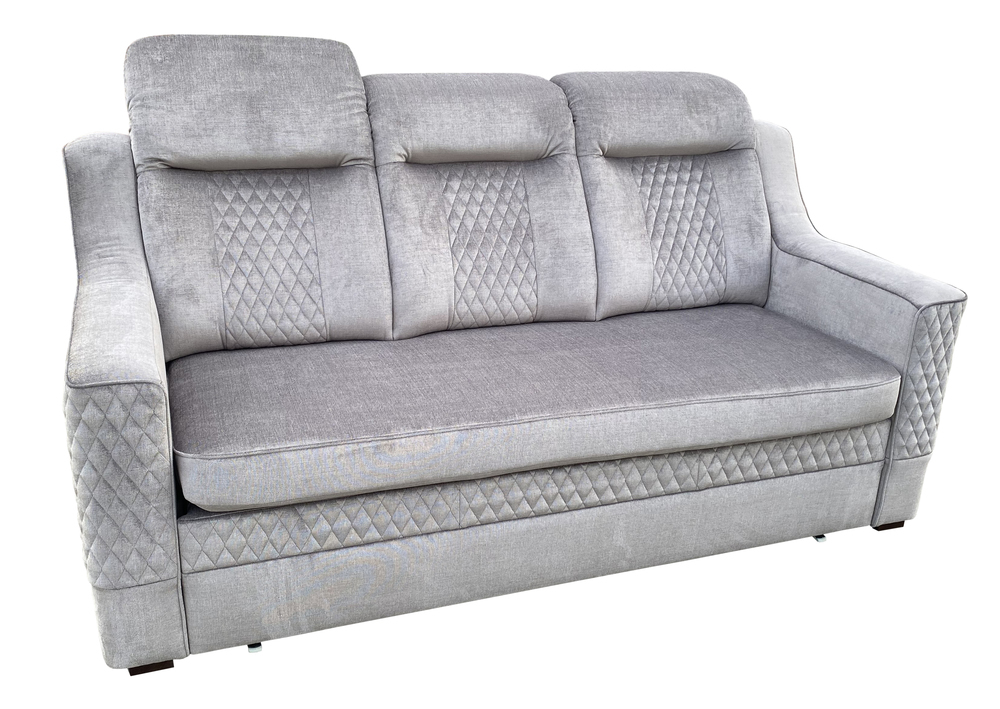 Continental sofa 3-osobowa - rozkładana, z pojemnikiem do salonu, pikowana