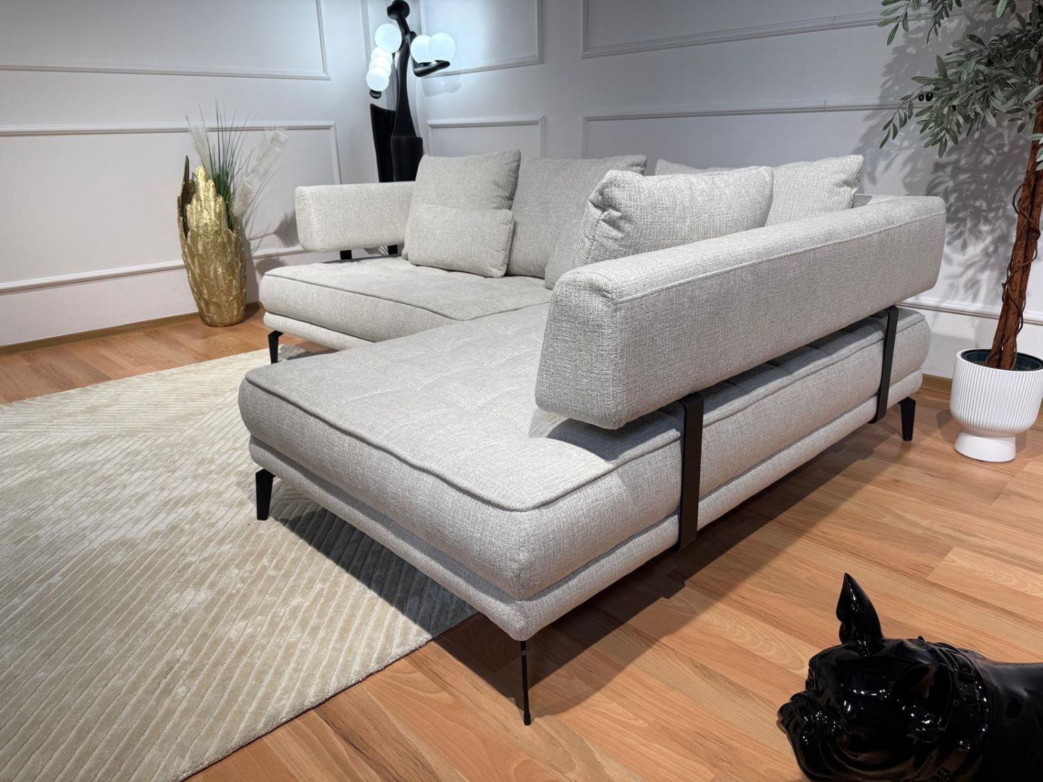 Narożnik Giotto L z elektrycznie regulowanym siedziskiem Wersal