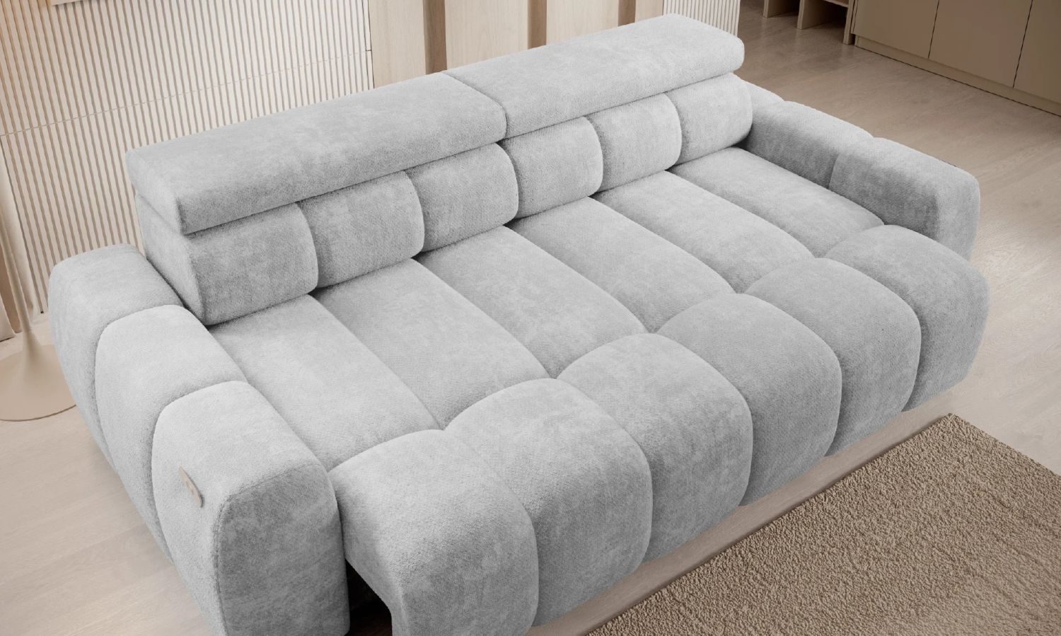 Sofa Bull z elektrycznym wysuwem siedziska Wersal