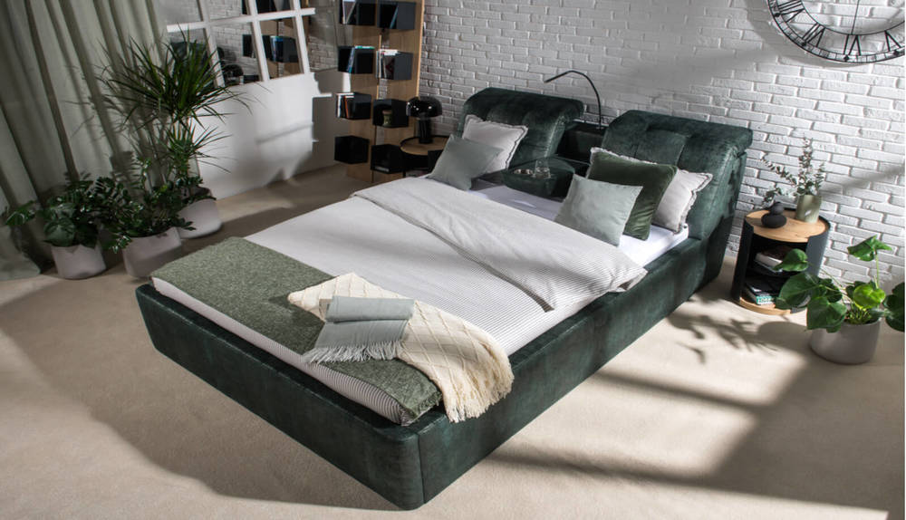 Fiore typ 06- łóżko z pojemnikiem H42 Vero 160x200, 180x200