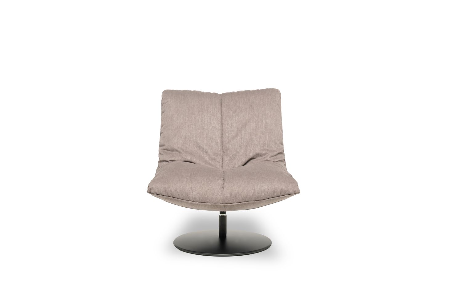 Fotel obrotowy Softie Designwerk od Minimax Sofa przytulny na metalowej podstawie typu talerz Fotel obrotowy Softie Designwerk od Minimax Sofa przytulny na metalowej podstawie typu talerz