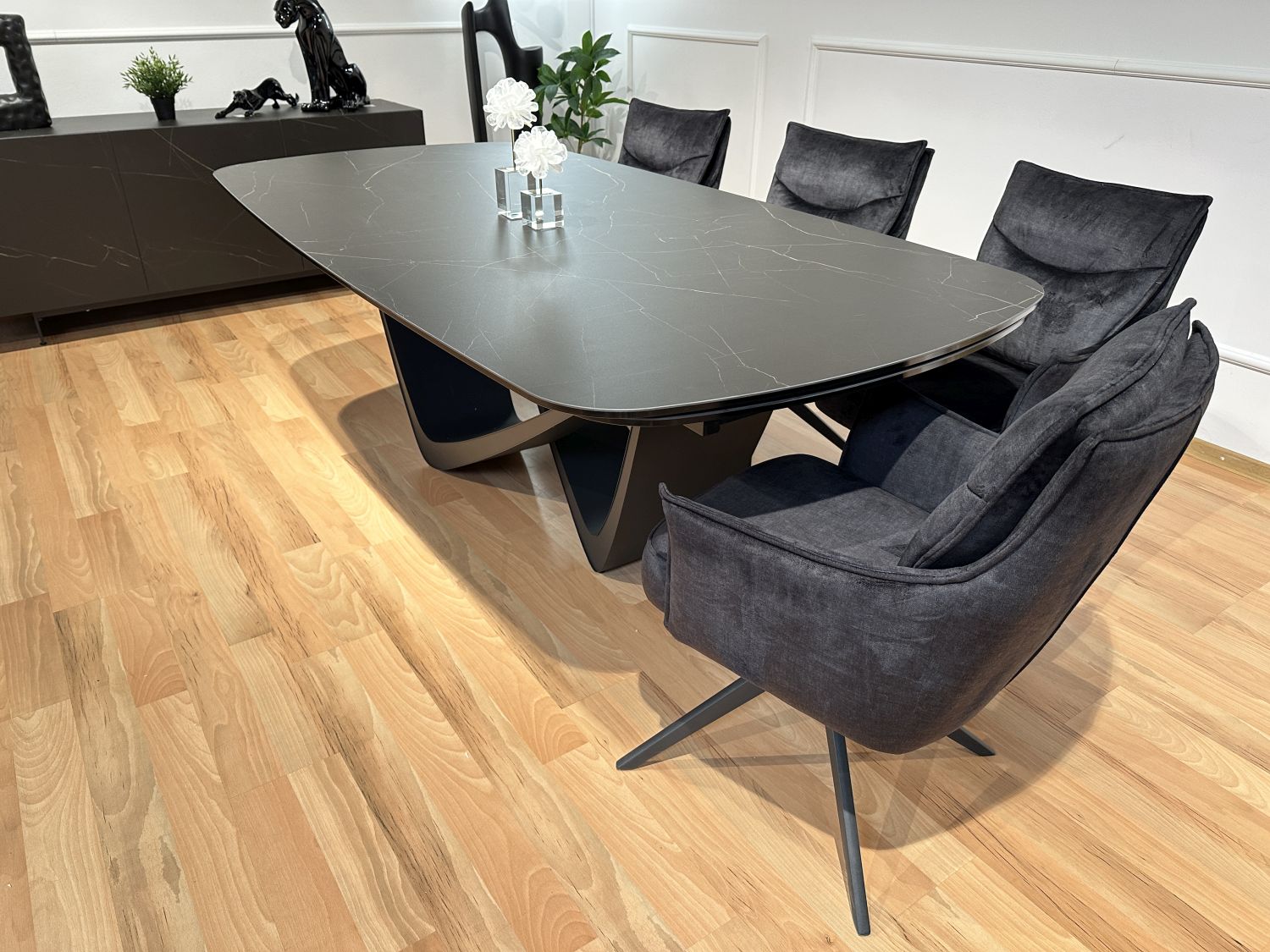 Stół spiek kwarcowy rozkładany Bravura 220x110 (+2x44)