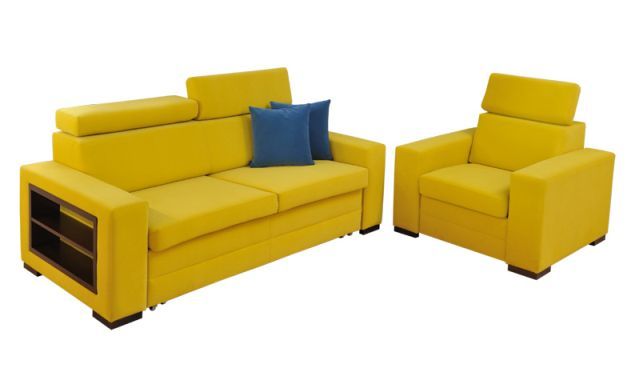 Otto 3R sofa rozkładana z pojemnikiem z regulowanymi zagłówkami