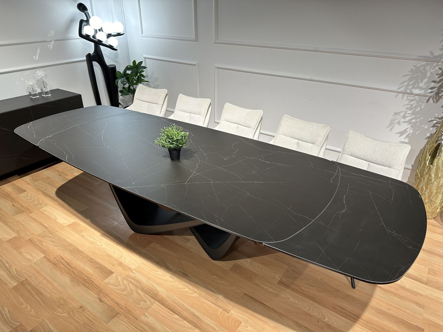 Stół spiek kwarcowy rozkładany Bravura 220x110 (+2x44)