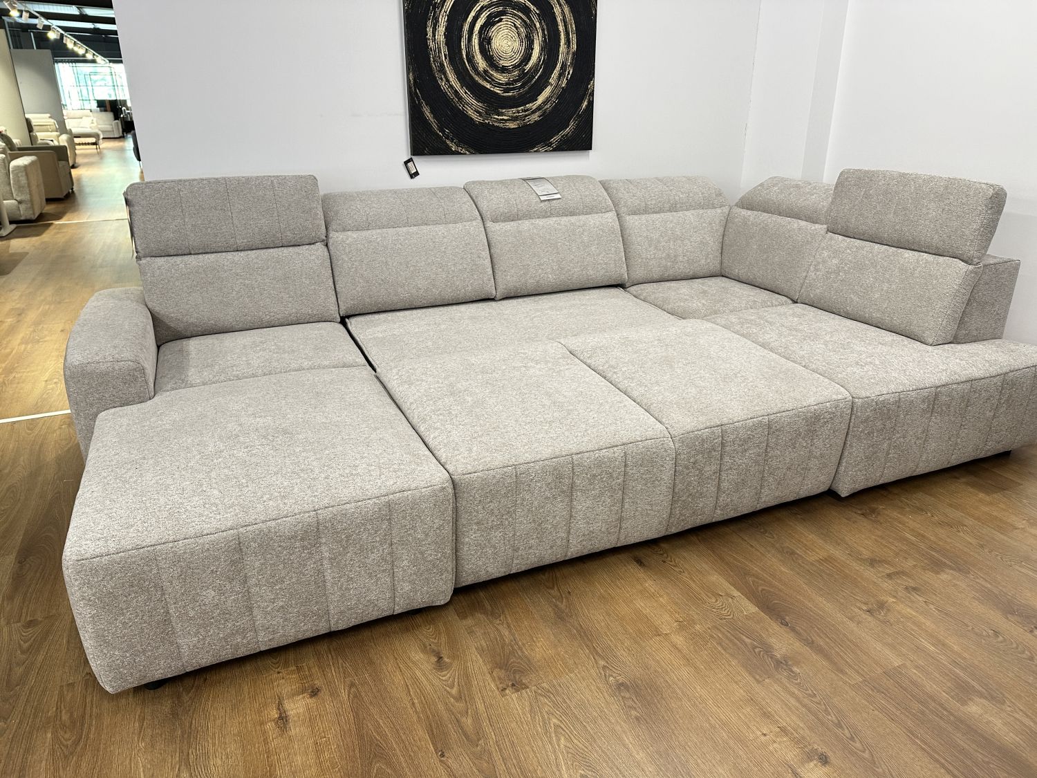Narożnik Montreal XL Meblosoft z funkcją spania typu puma i dwoma pojemnikami - przecena z ekspozycji -22%