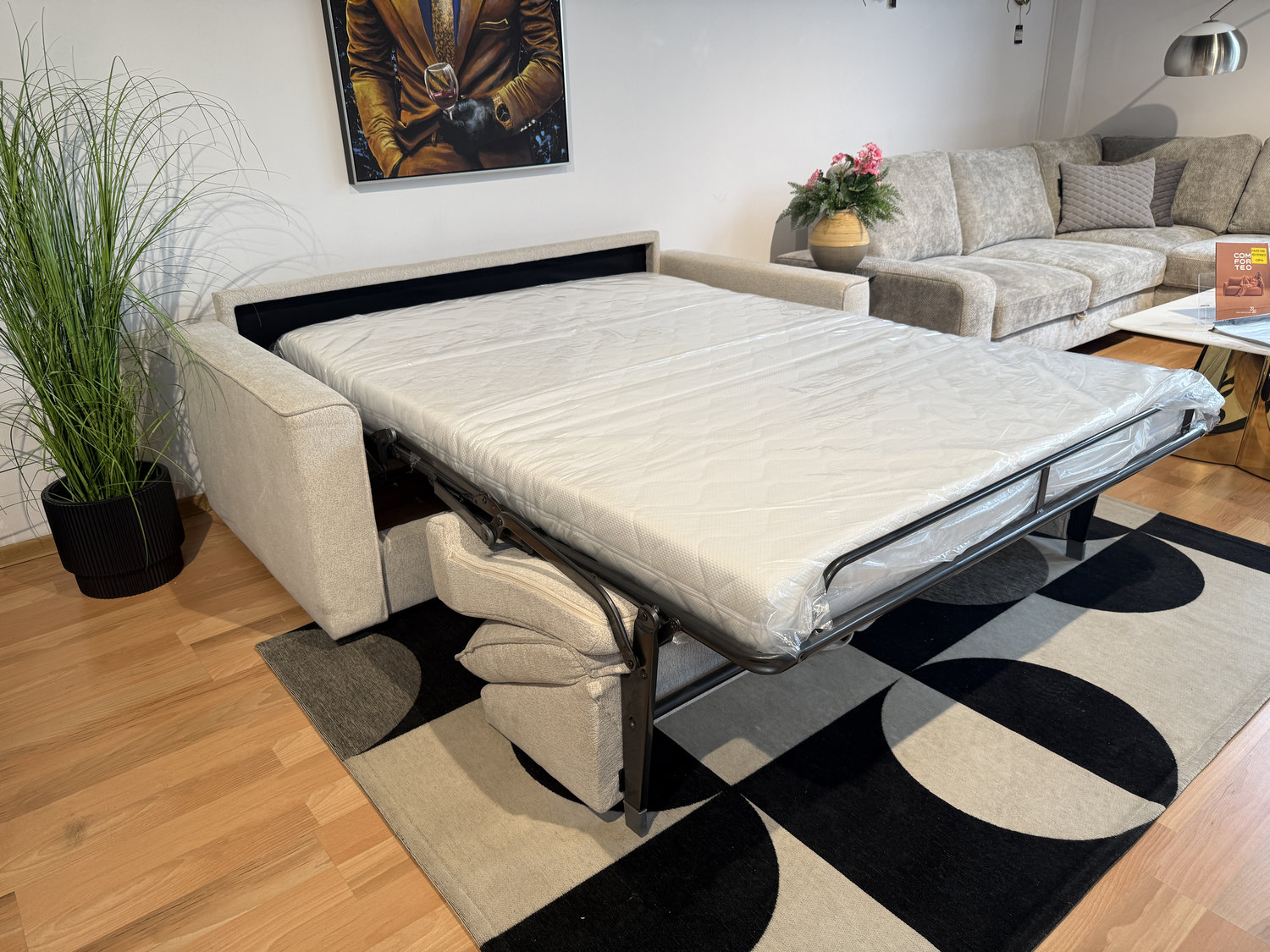 Sofa z funkcją spania typu włoskiego Delanto Comforteo