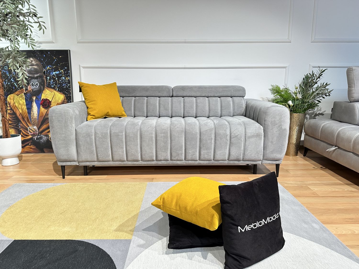 Sofa Gandi z funkcją spania codziennego ze stelażem włoskim firmy Wersal