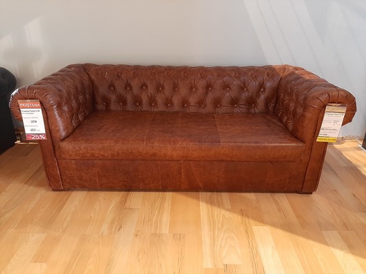 Sofa rozkładana Chesterfield II 3R wyprzedaż z ekspozycji -45%