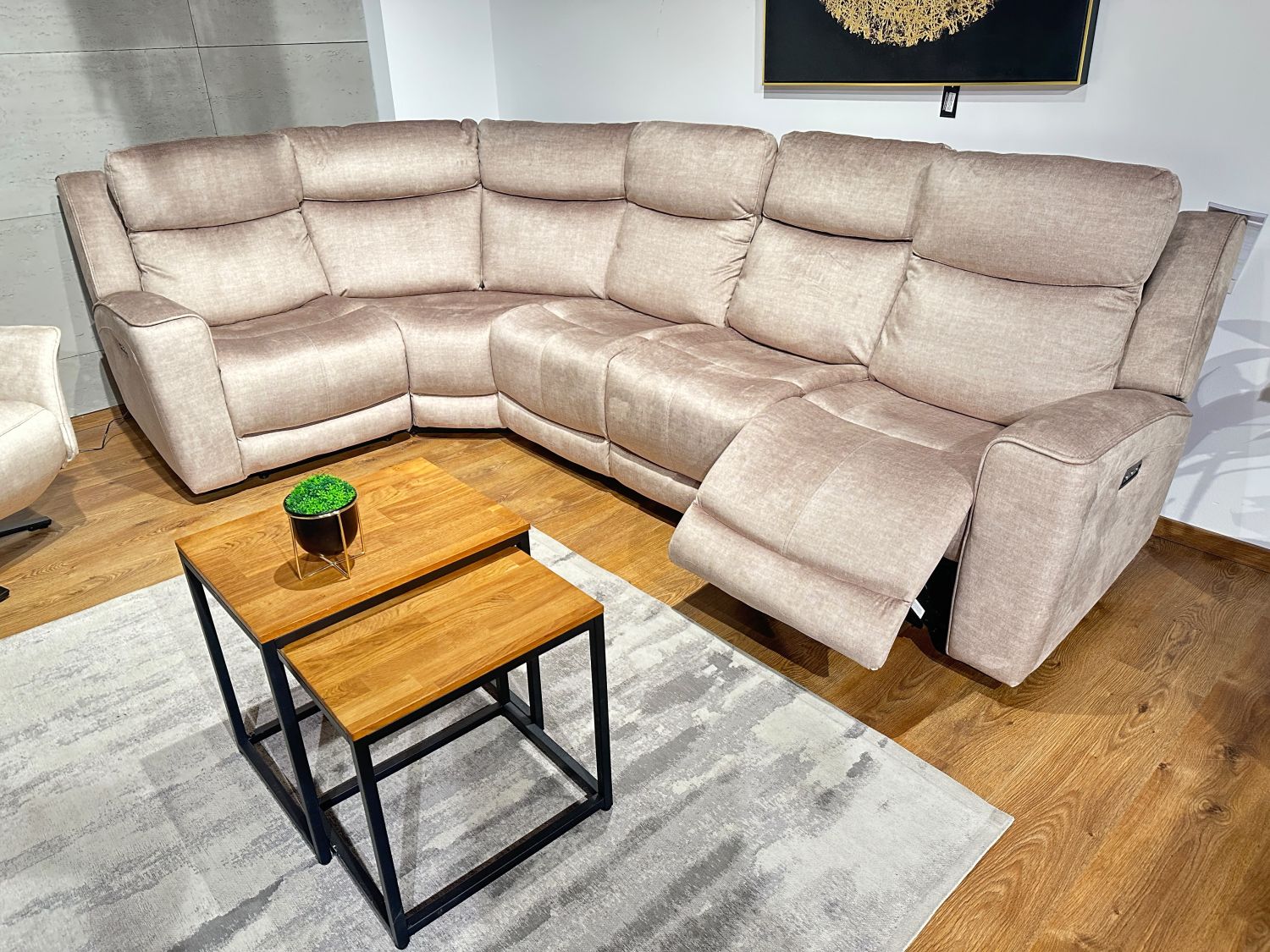 Narożnik z funkcją relaks elektryczną Barcelona tk. Vogue 2