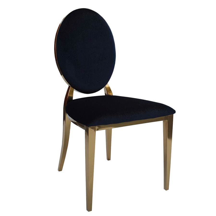 Nowoczesne krzesło złote FT 83 louis Glamour GOLD w stylu ludwik