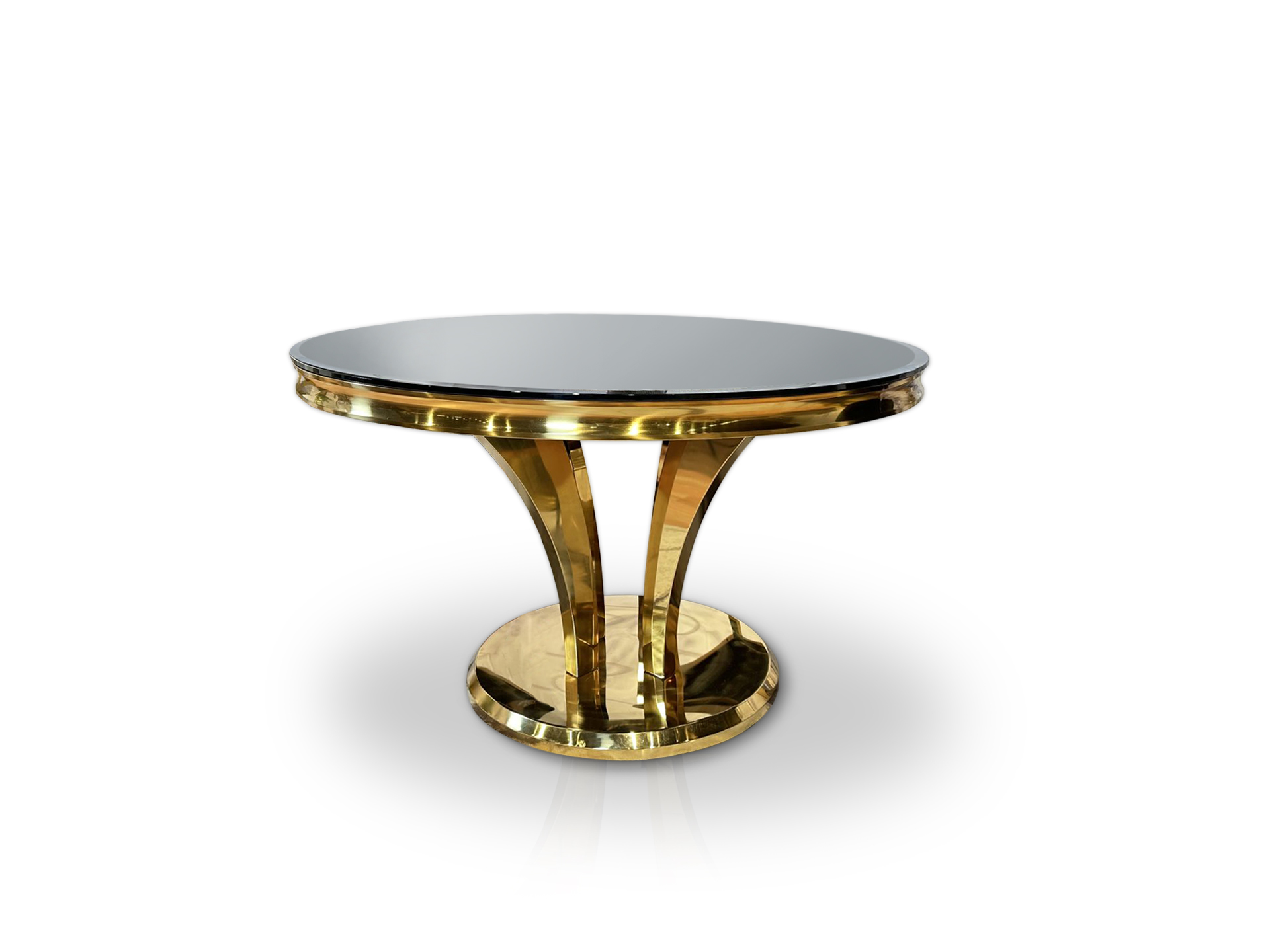Złoty stół okrągły Glamour T-977-1 - GOLD nowoczesny