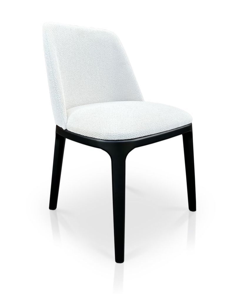 Look 47 nowoczesne krzesło tapicerowane nogi drewniane