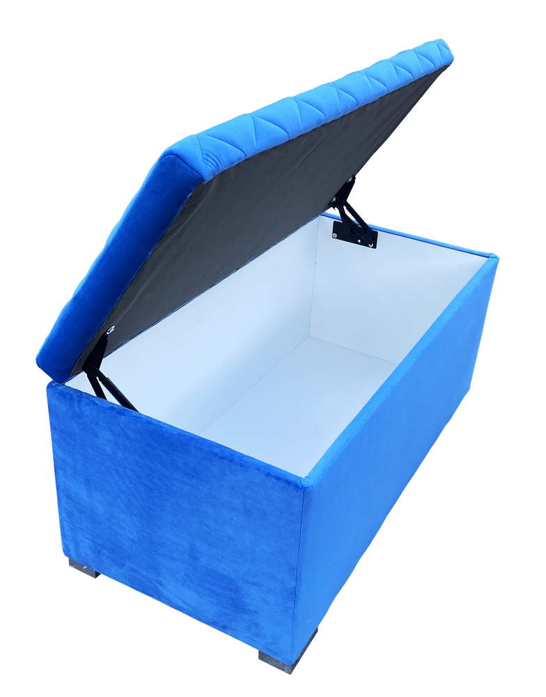 Skrzynia pikowana kufer siedzisko z pojemnikiem otwierana