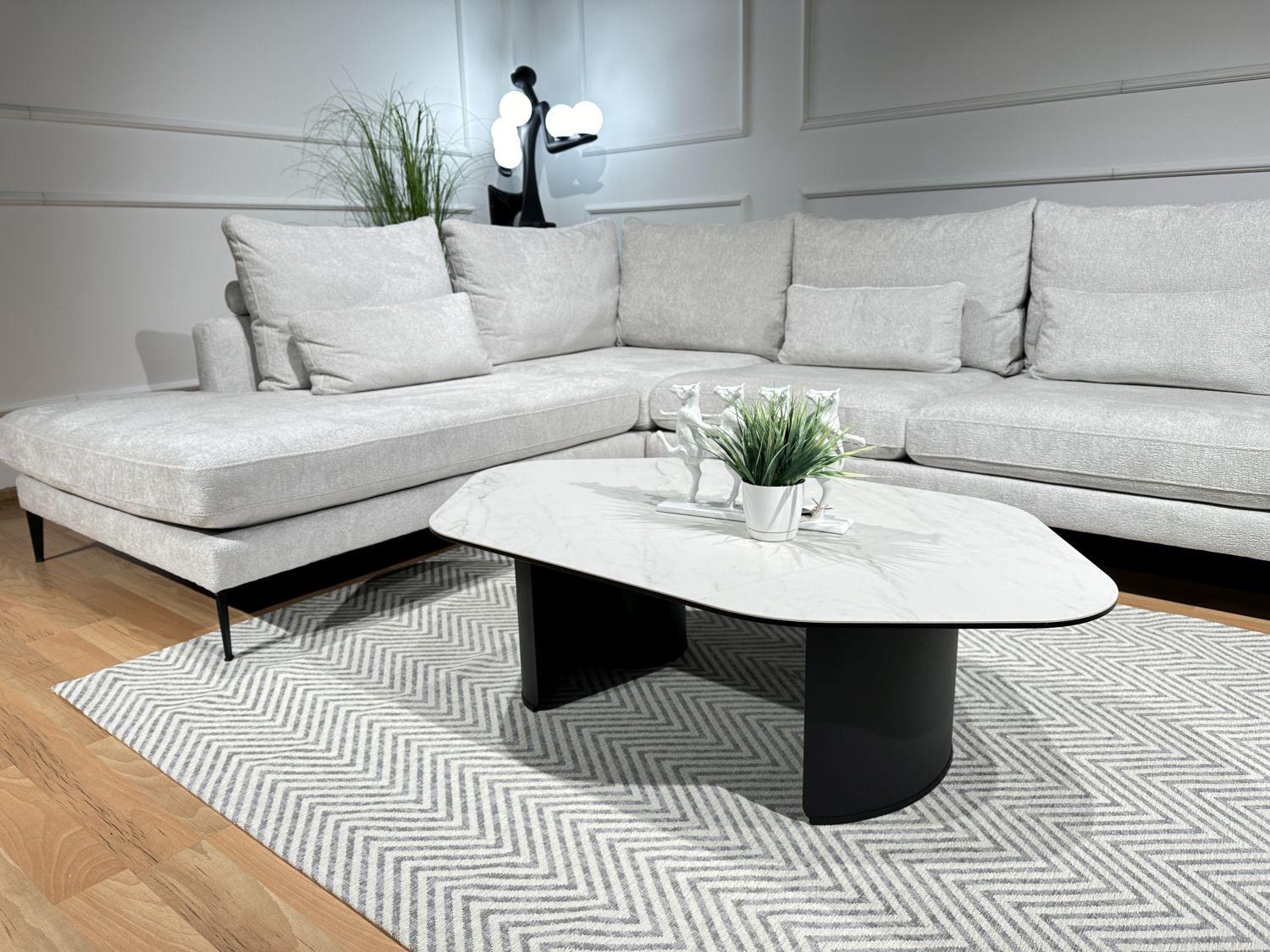 Stolik kawowy LUME spiek kwarcowy 123x70