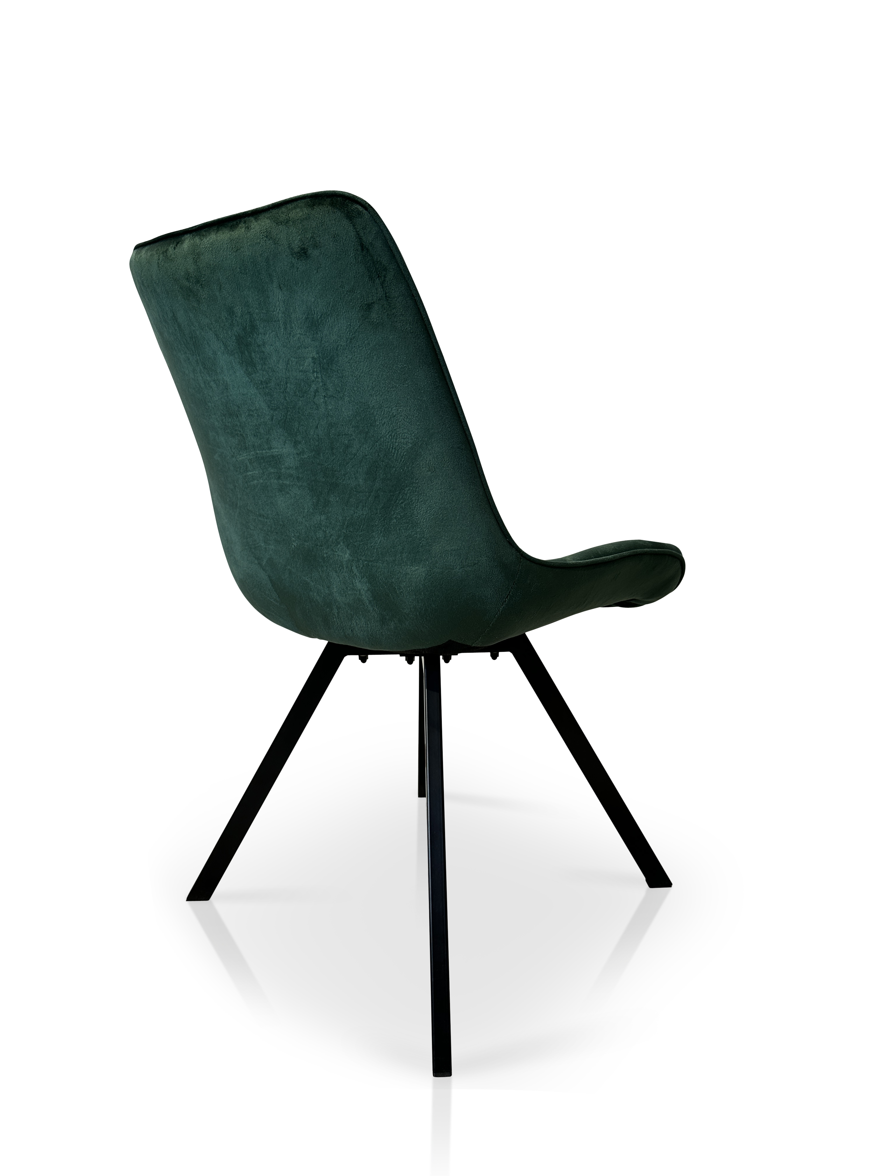 Krzesło Lapo 21137 obrotowe 360 st Kwadrat w skandynawskim stylu zielony velvet 57