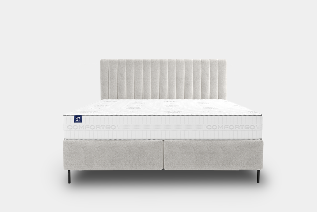 Łóżko Fiore z pojemnikiem i stelażem  160x200 od Comforteo tkanina Castel 03