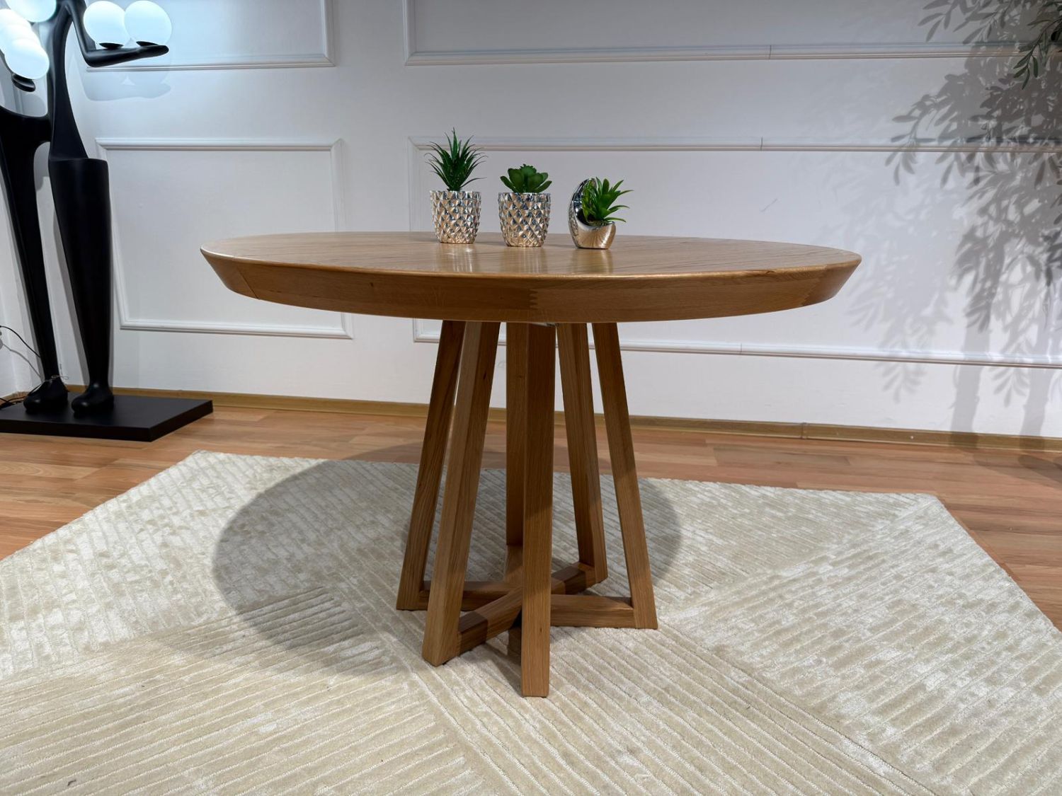 Stół okrągły rozkładany Till średnica 110, 130cm dąb Bomar Meble