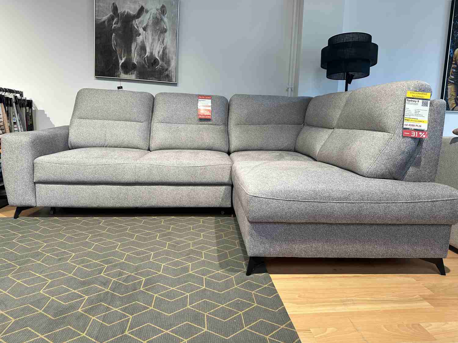 Narożnik z funkcją spania Sydney II - przecena z ekspozycji - 40%