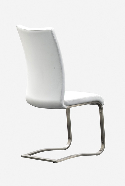 Krzesło na płozie szczotkowanej Arco 2 skóra 