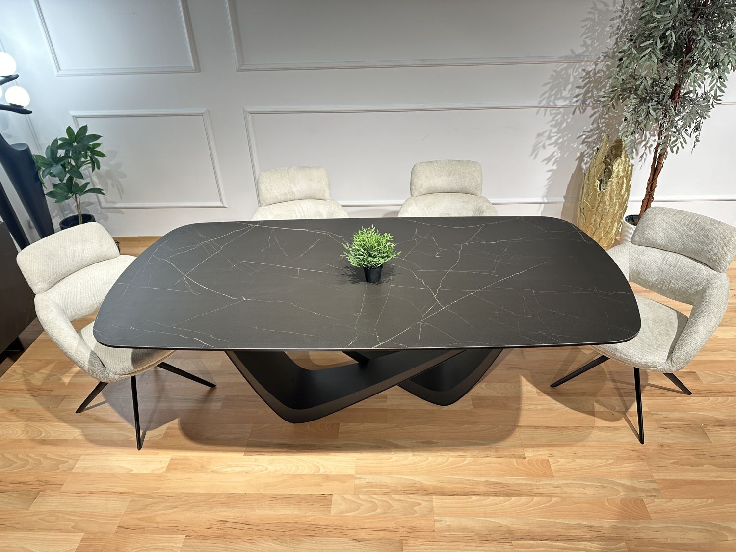 Stół spiek kwarcowy rozkładany Bravura 220x110 (+2x44)