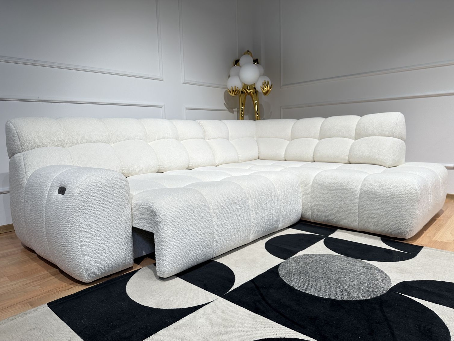 Narożnik elektrycznie wysuwane siedzisko Cocoon Wersal tk. Jaguar 01