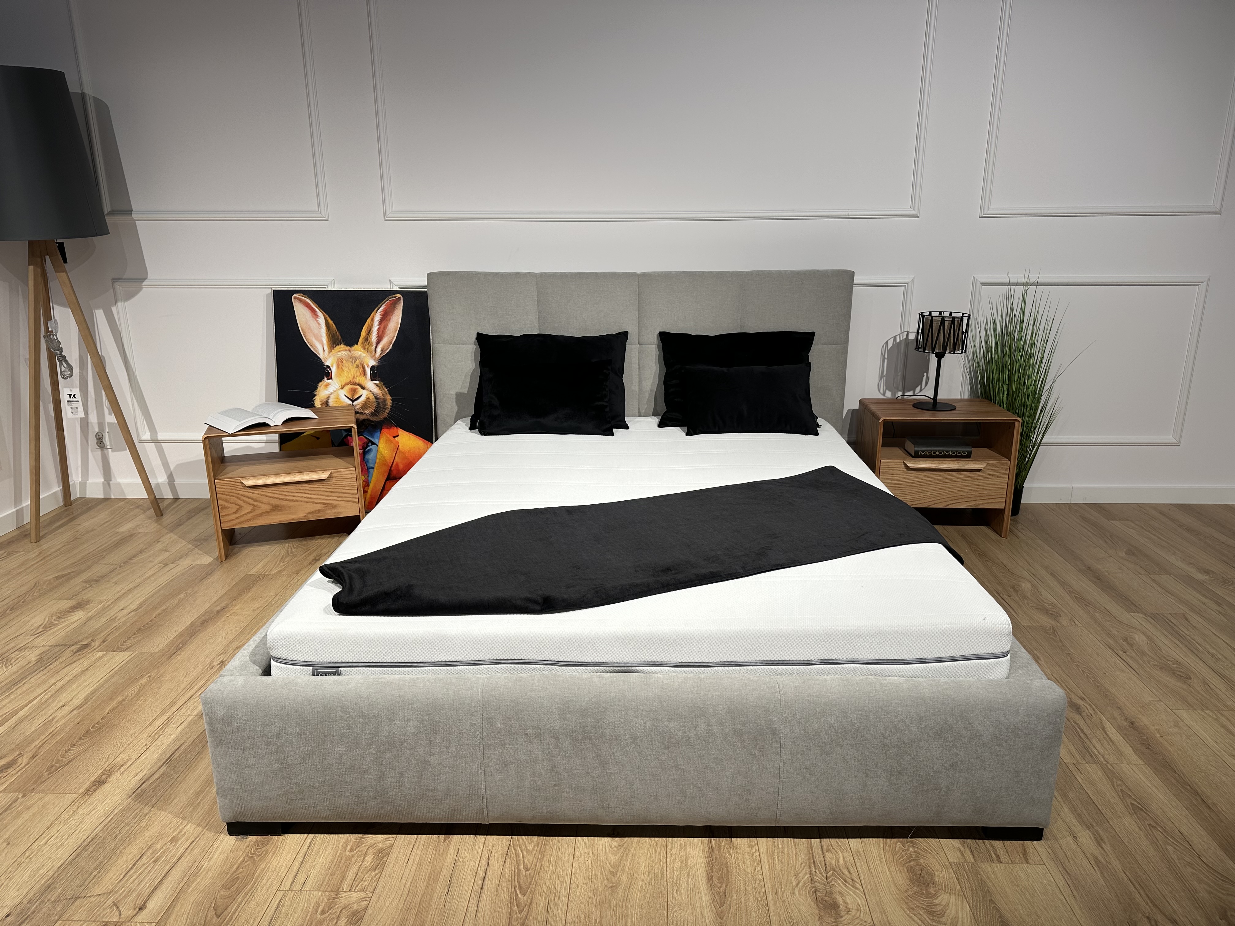 Łóżko Sara 160x200 z pojemnikiem i materacem Tk. Terra 96