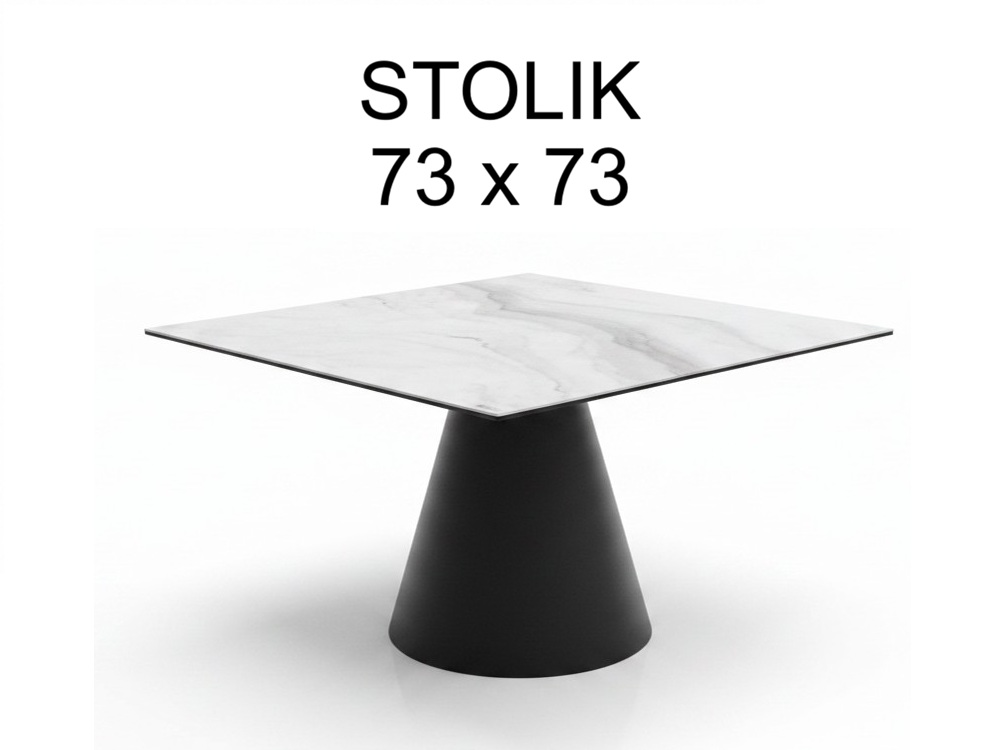Stolik kawowy spiek kwarcowy Imperio 73x73cm 