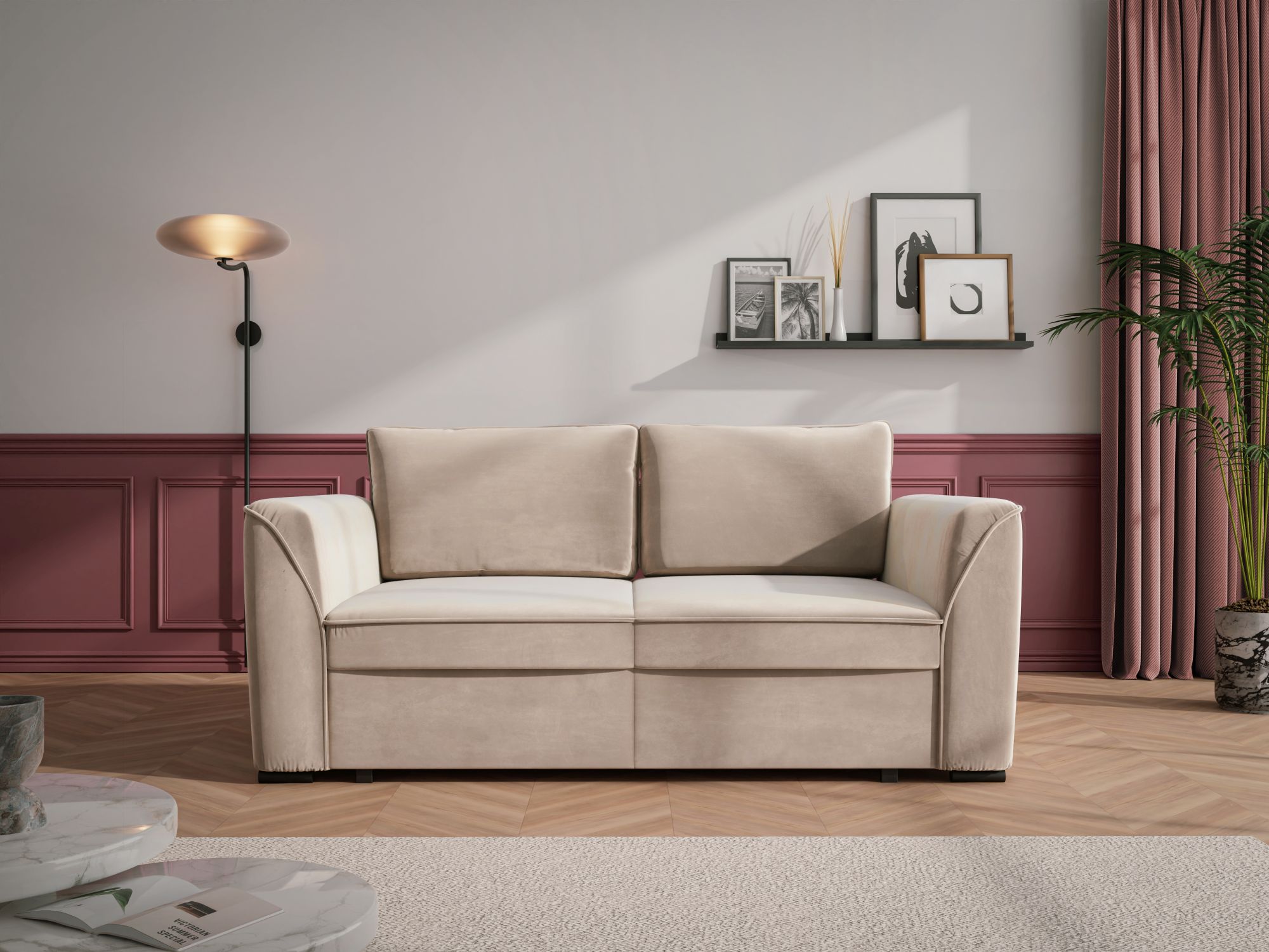 Sofa rozkładana z pojemnikiemim Viki Meblosoft