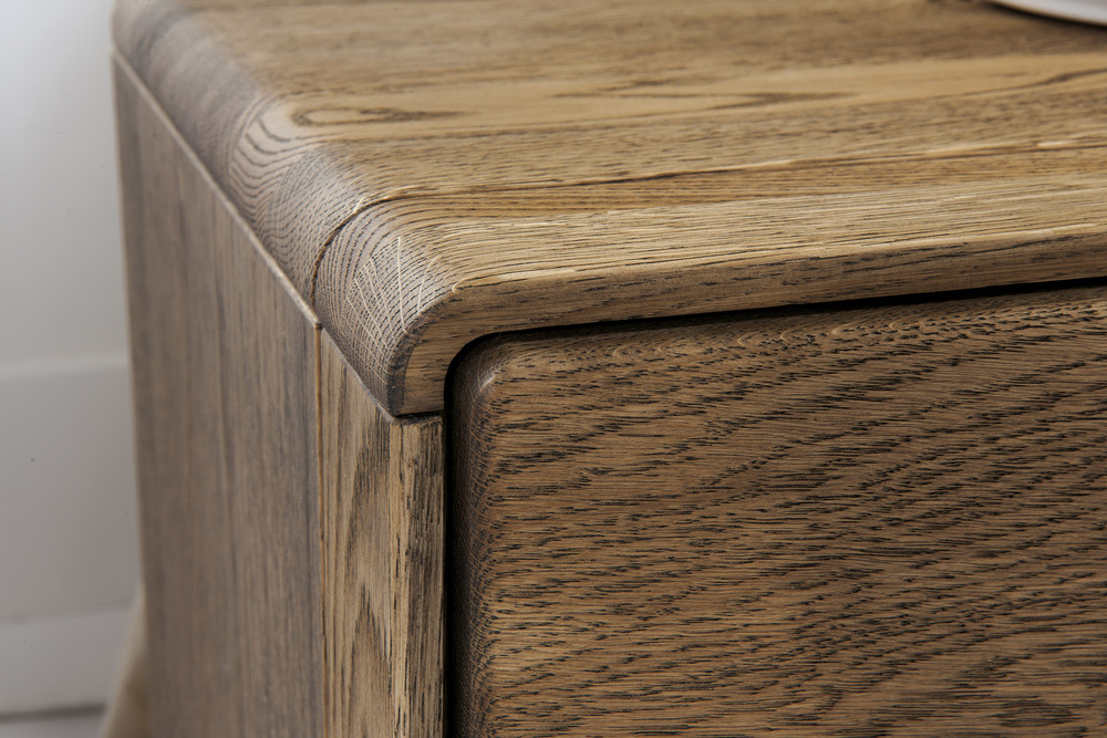 Szafka Tv Duża Atlanta Dekort Typ 25 z 3 szufladami i 3 wnękami natura/palony