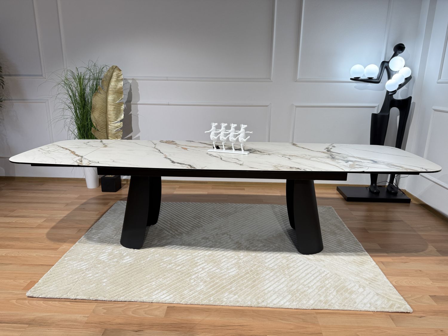 Stół rozkładany spiek kwarcowy 200(+2x50)x100cm Extend 