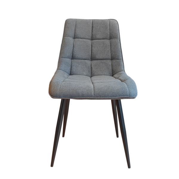 Krzesło Kwadrat 7098 w skandynawskim stylu tkanina 19B dark