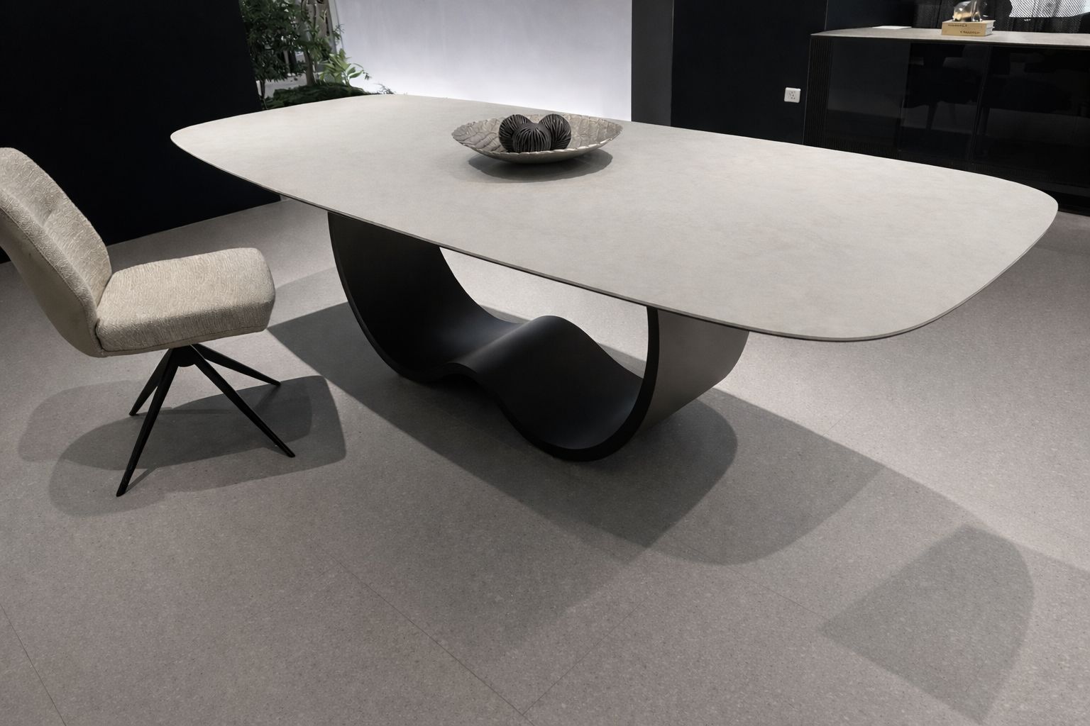 Stół spiek kwarcowy nierozkładany Carbone 238x118cm