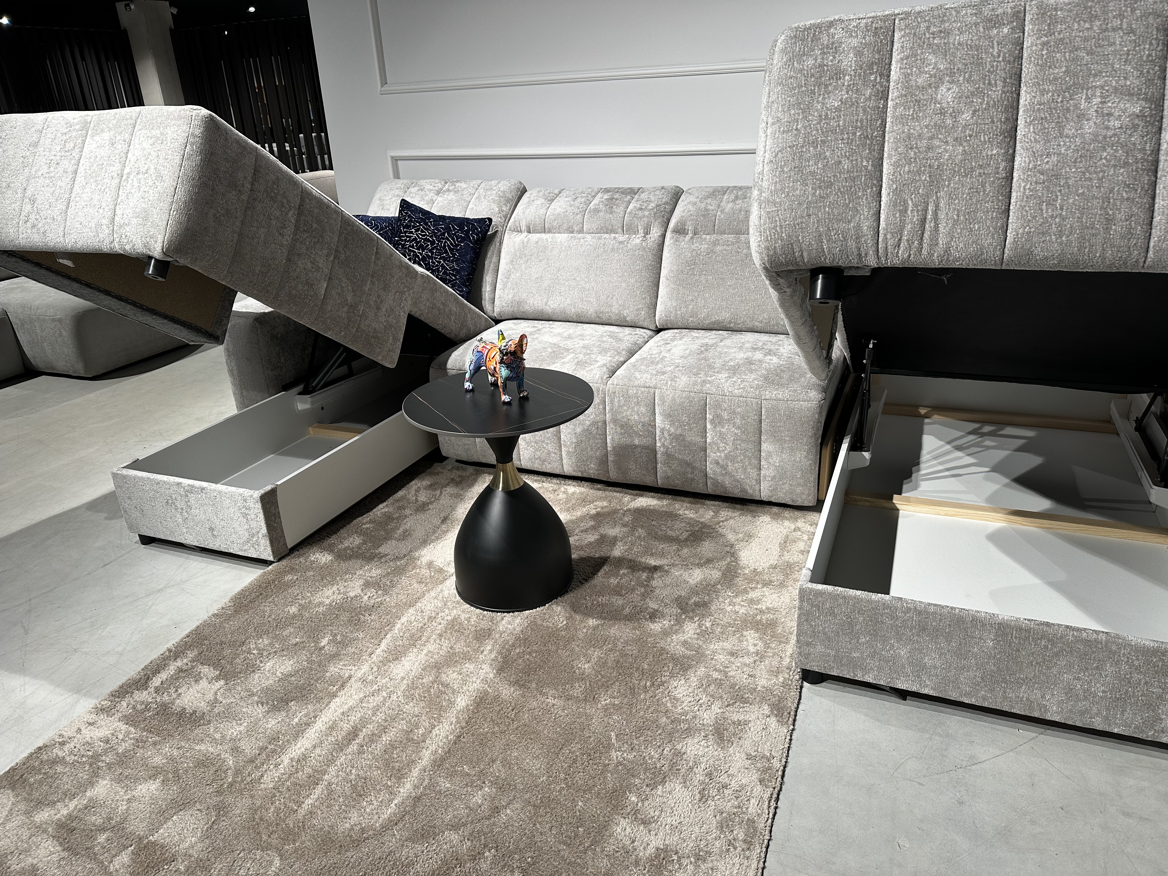 Narożnik rozkładany z pojemnikiem Montreal Meblosoft