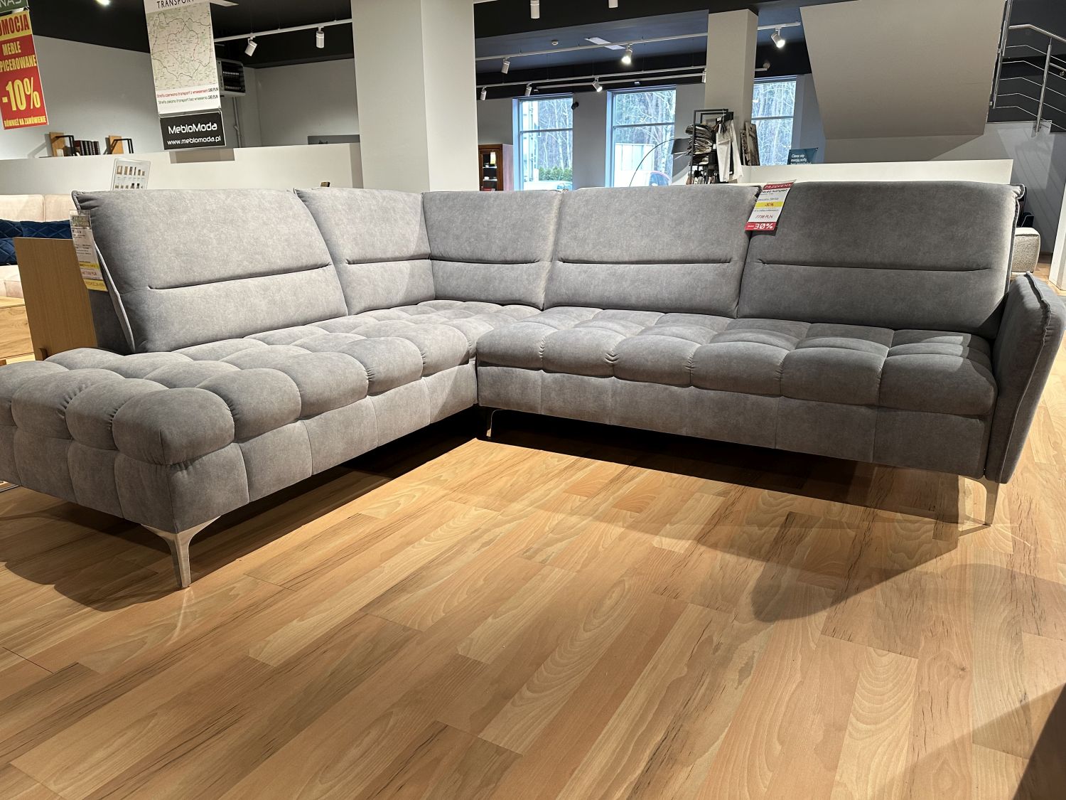 Zestaw narożnik Nicea W, fotel Nicea - przecena z ekspozycji -30% Zestaw narożnik Nicea W, fotel Nicea - przecena z ekspozycji -30%