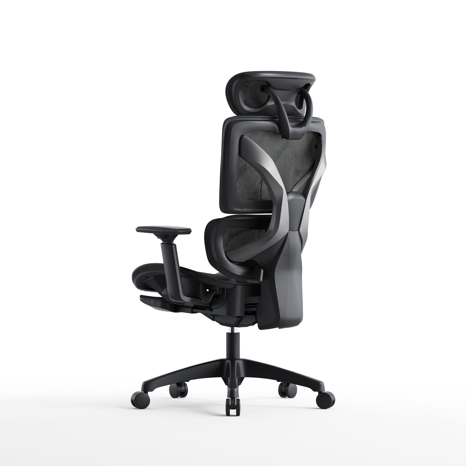 Fotel ergonomiczny z podnóżkiem Elton