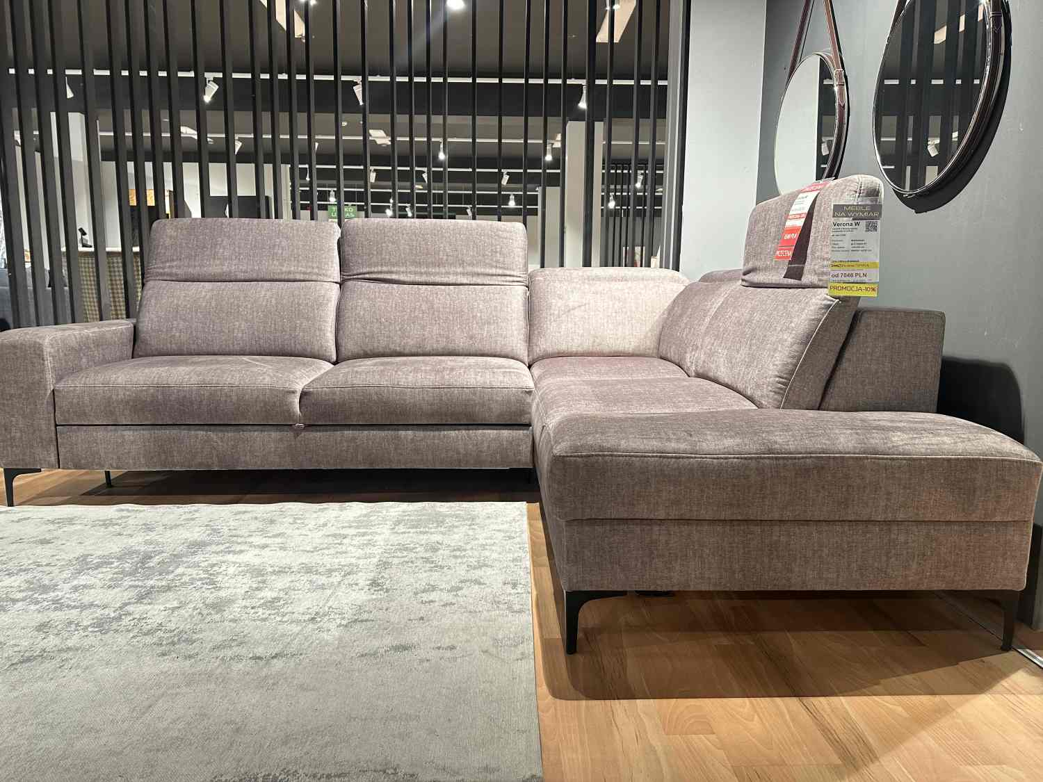 Narożnik z funkcją spania i pojemnikiem Verona W - przecena z ekspozycji - 20%