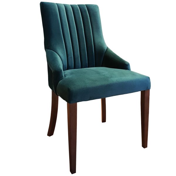 Minney krzesło z przeszywanym oparciem nogi buk natura w nowoczesnym stylu