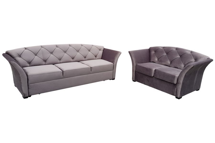 Diva sofa 2-osobowa z funkcją spania nowoczesna pikowana rozkładana