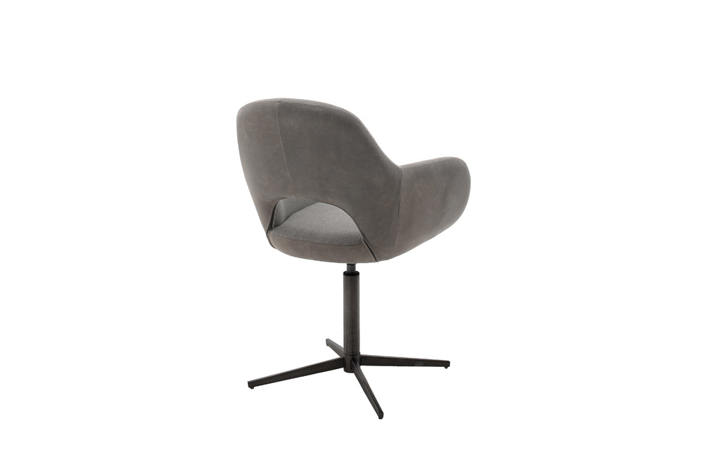 Obrotowe krzesło Melrose 2S obrotowe siedzisko 360° lakier czarny mat