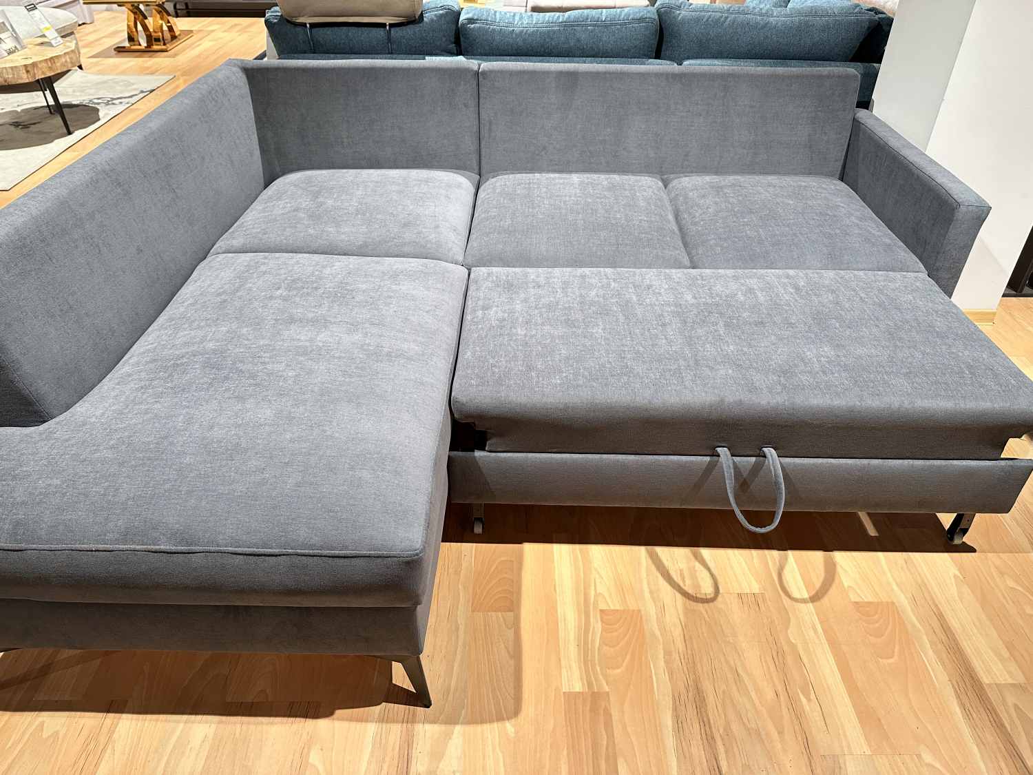 Narożnik z funkcją spania i pojemnikiem San Remo W , przecena z ekspozycji -22%